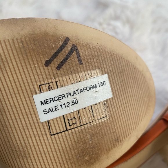 Michael Kors Mercer Coro Platform Leather sandal heels size 7 - Picture 7 of 7